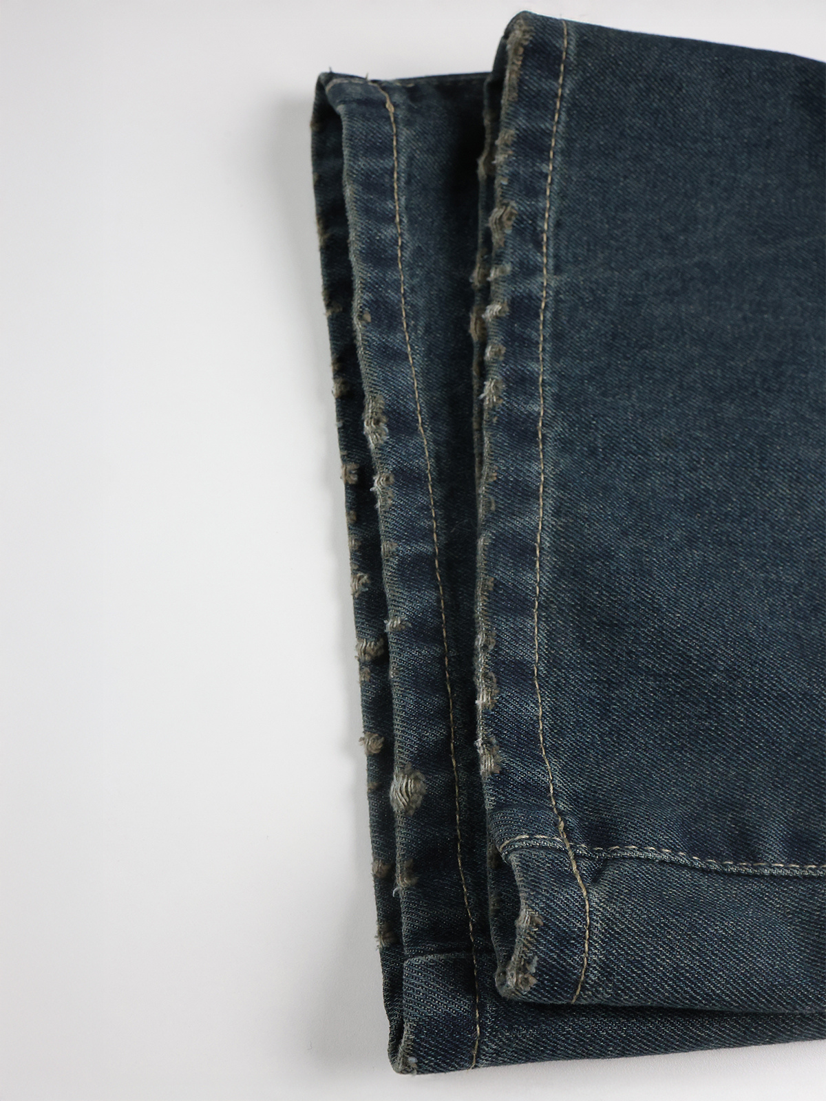 Space Blue Tinted Super Wide Leg Jeans