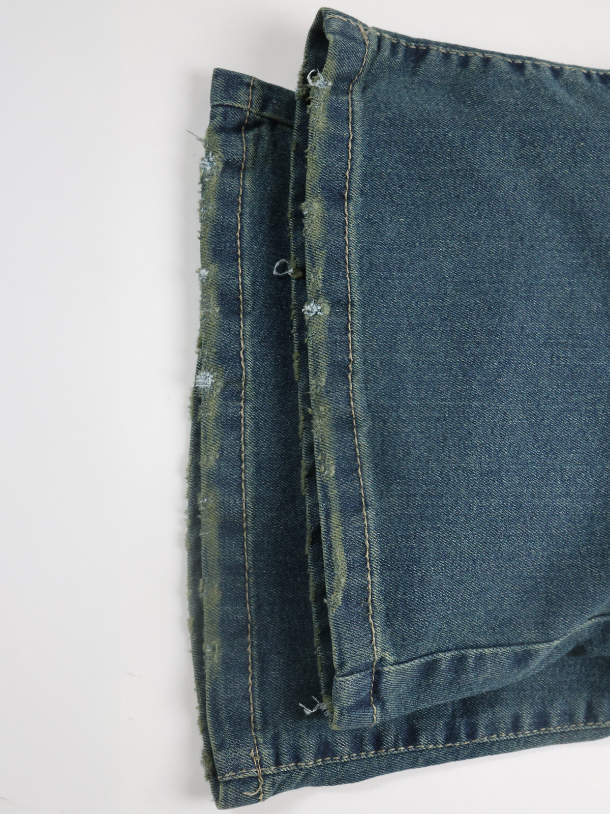 Celestial Green Tinted Y2K Bootcut Jeans