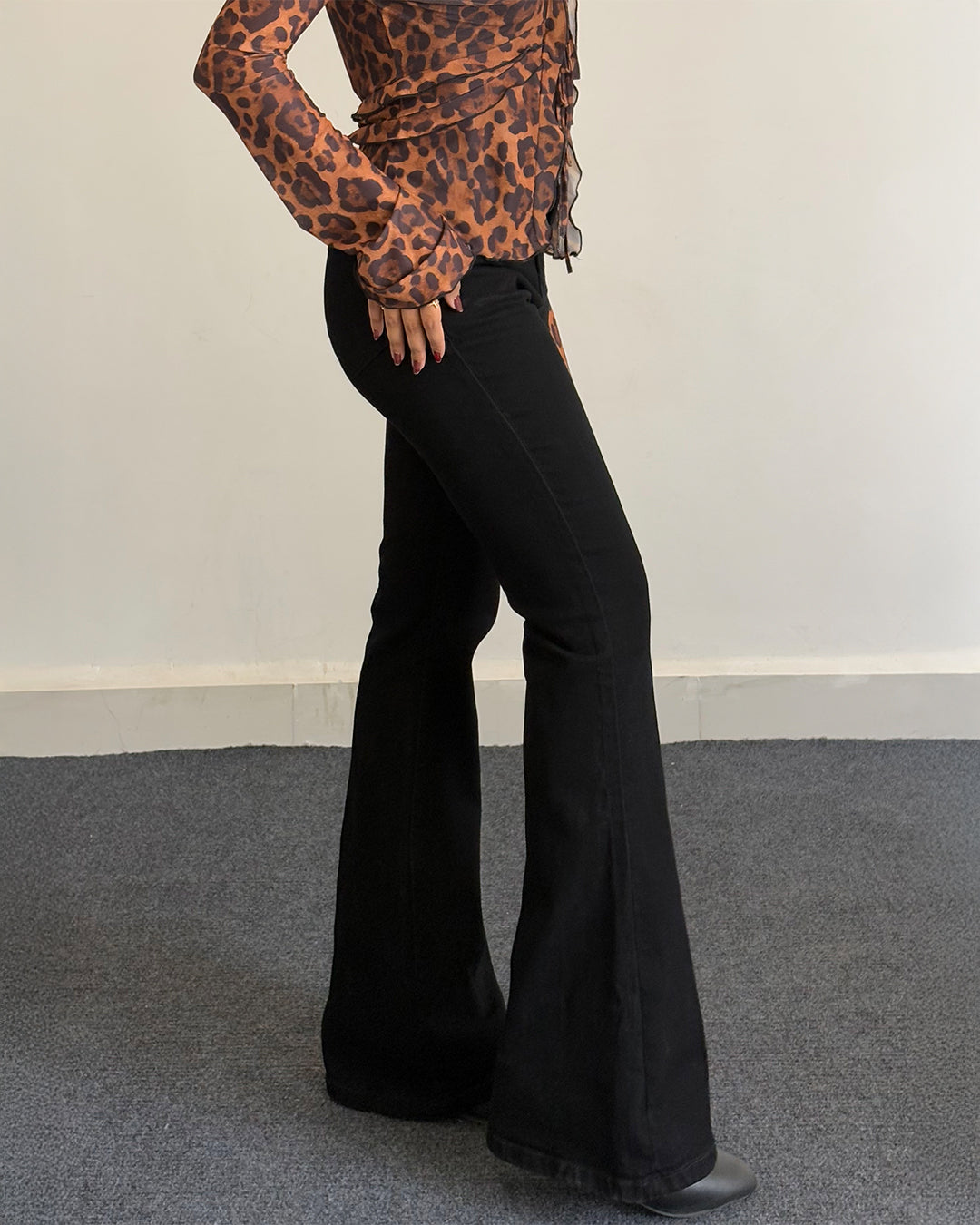 Classic Black Bootcut Jeans