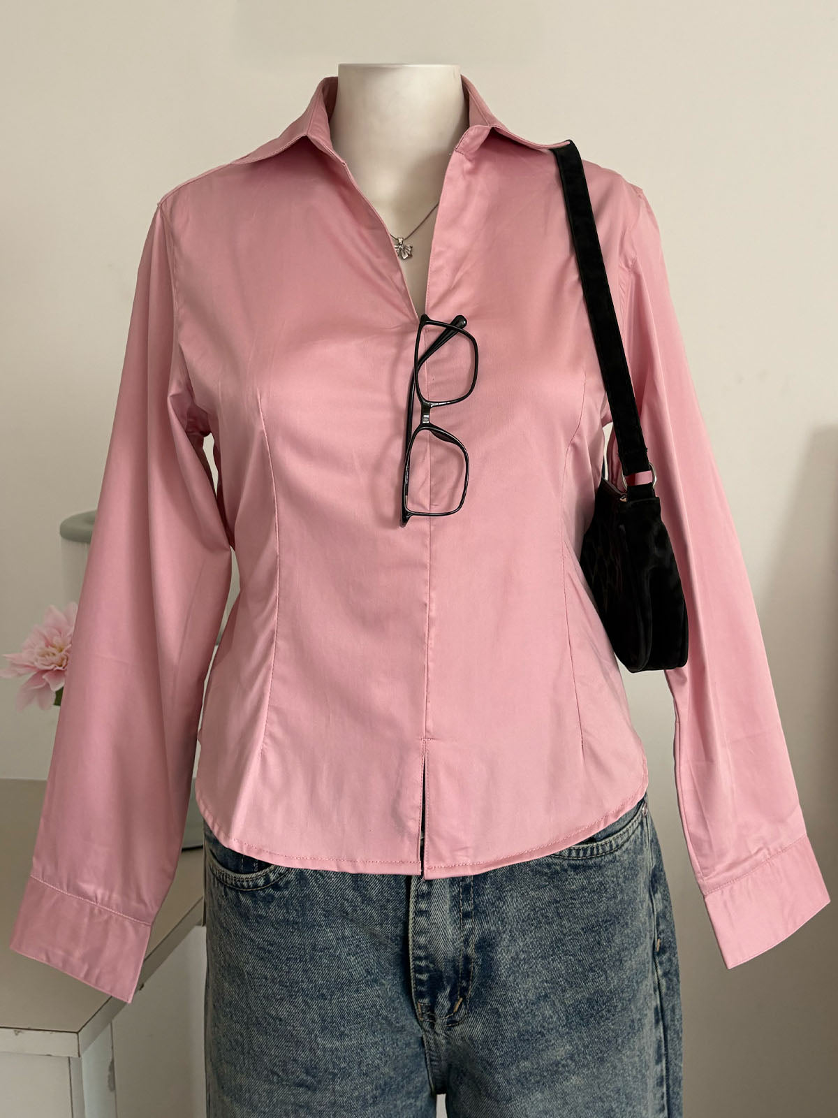 Cotton Candy Corset Fitted Shirt