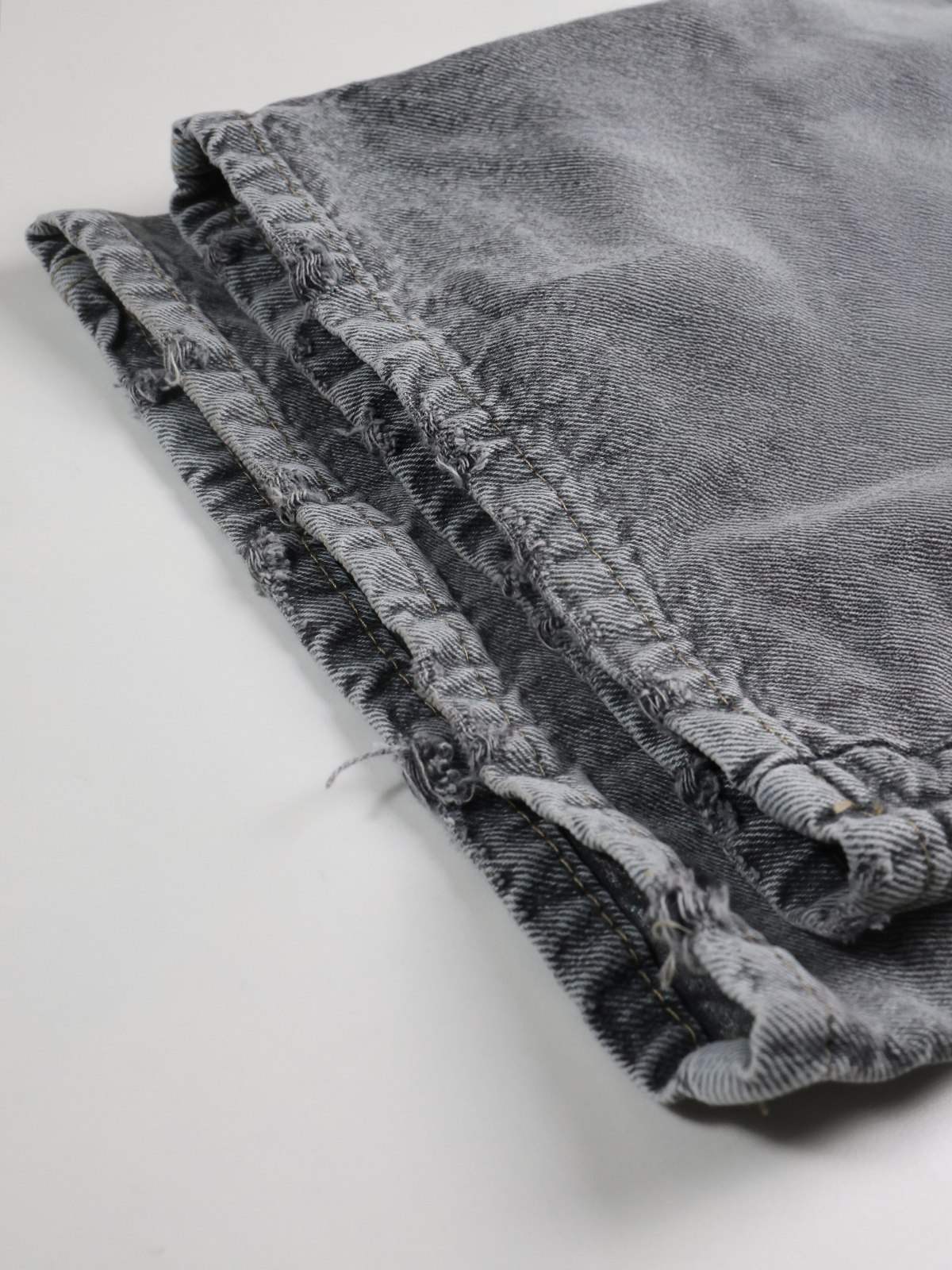 Comet Grey Washed Wide Leg Jeans