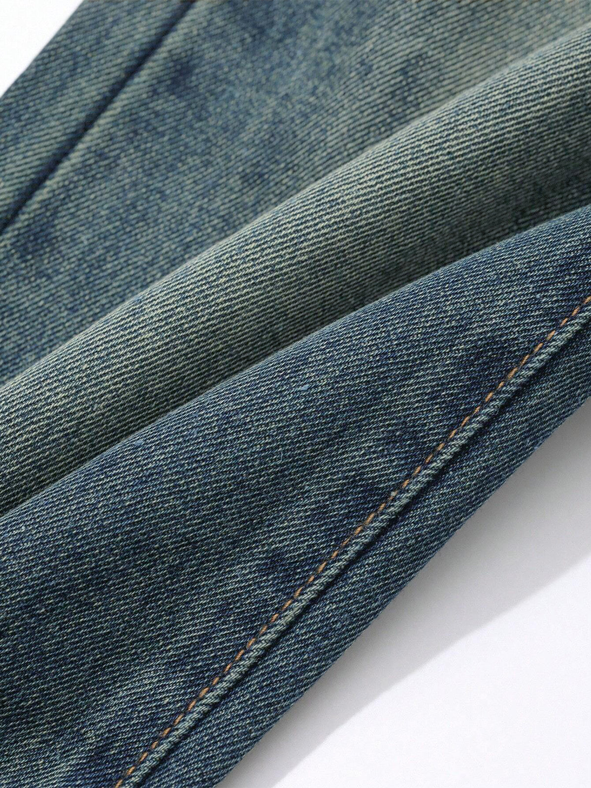 Twilight Green Tinted Y2K Bootcut Jeans