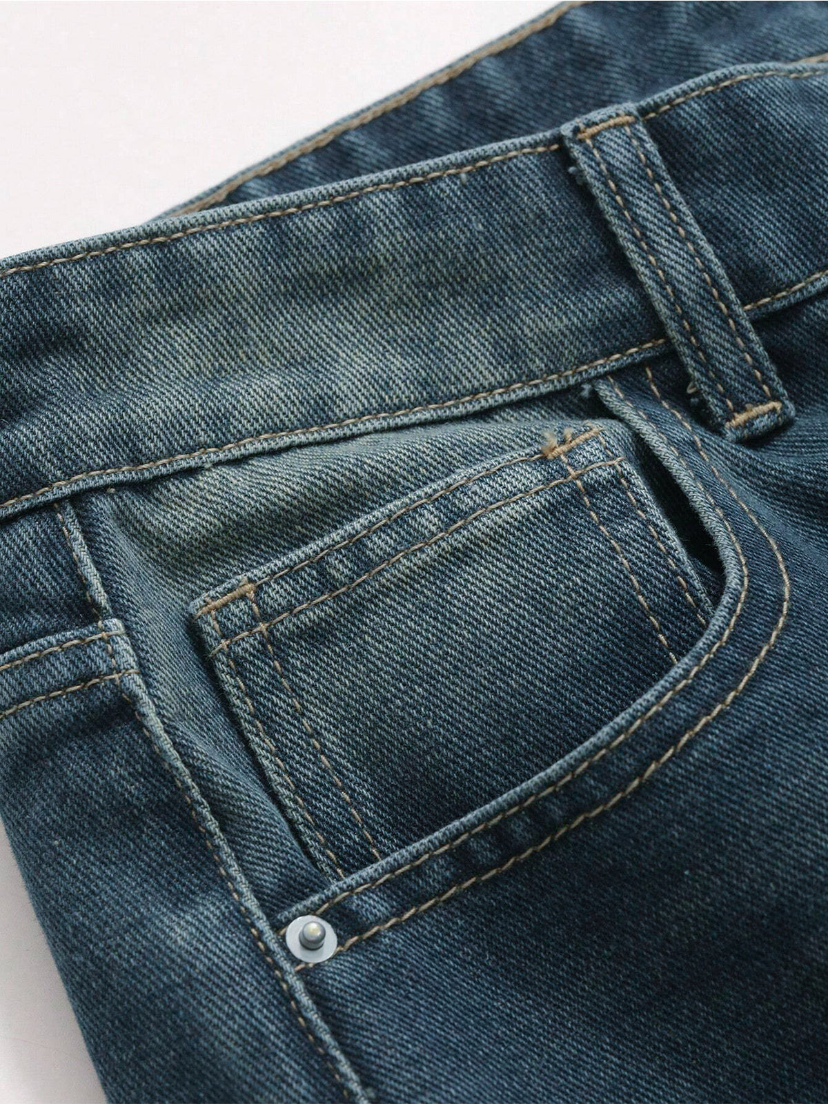 Astral Blue Washed Wide Leg Jeans