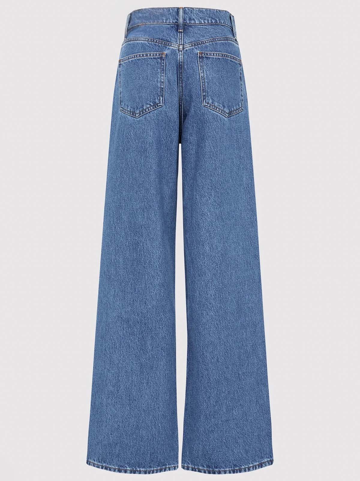 Ocean Blue Wide Leg Jeans