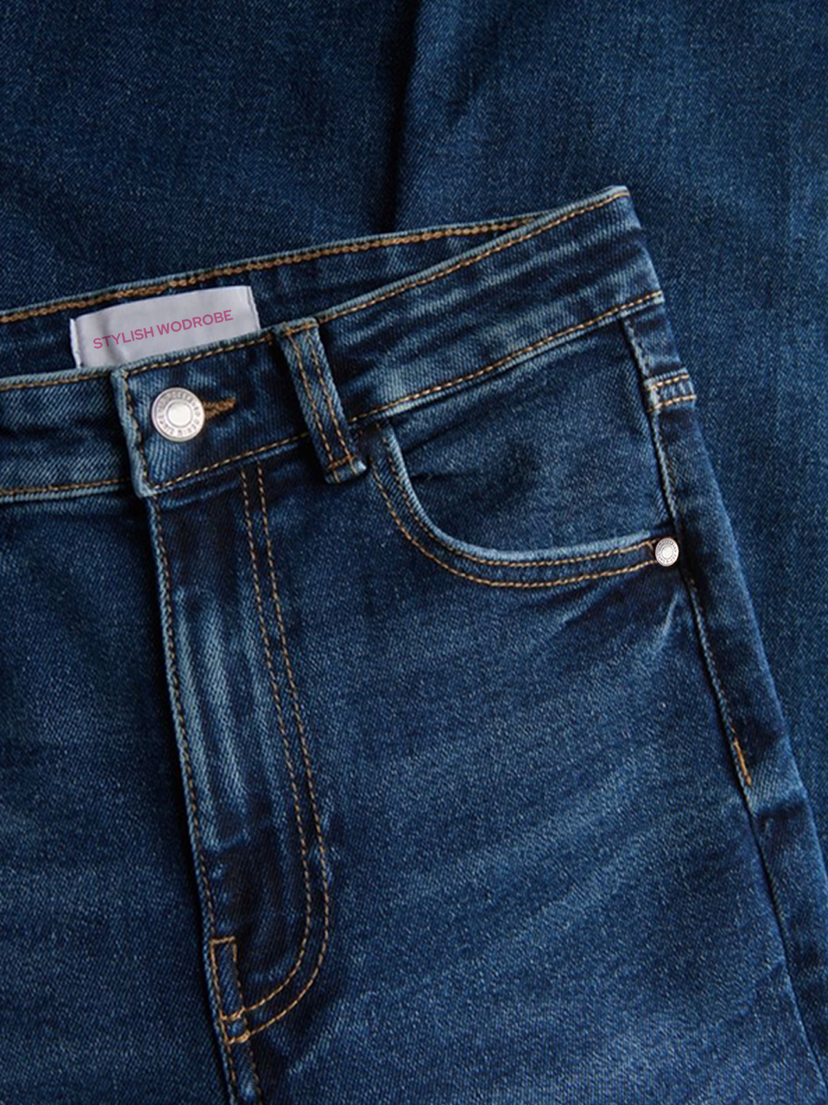 Premium Midnight Blue Whisker Bootcut Jeans