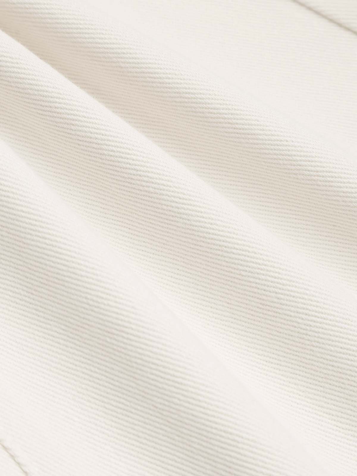 Cream Wide Leg Jeans