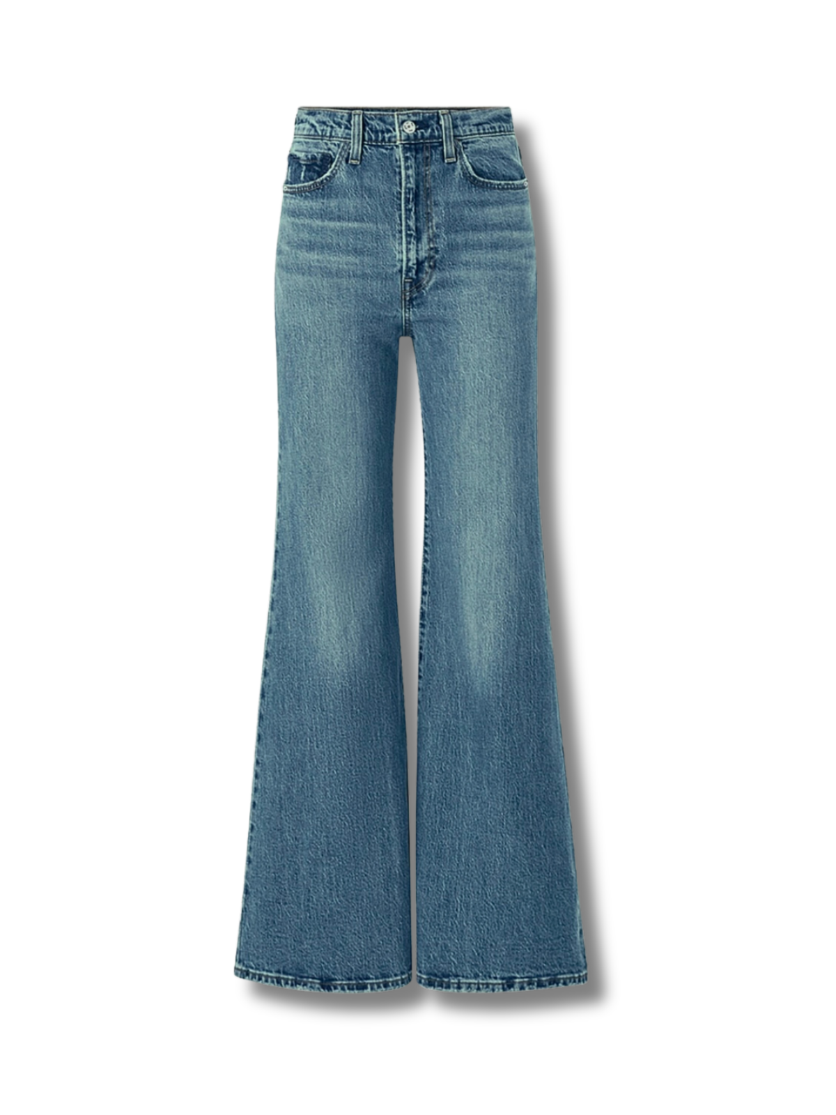 Premium Blue Vintage Washed Bootcut Jeans