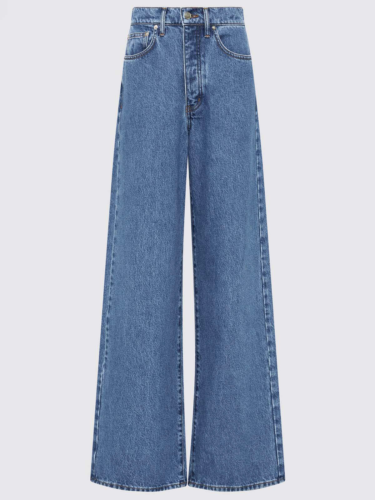 Ocean Blue Wide Leg Jeans