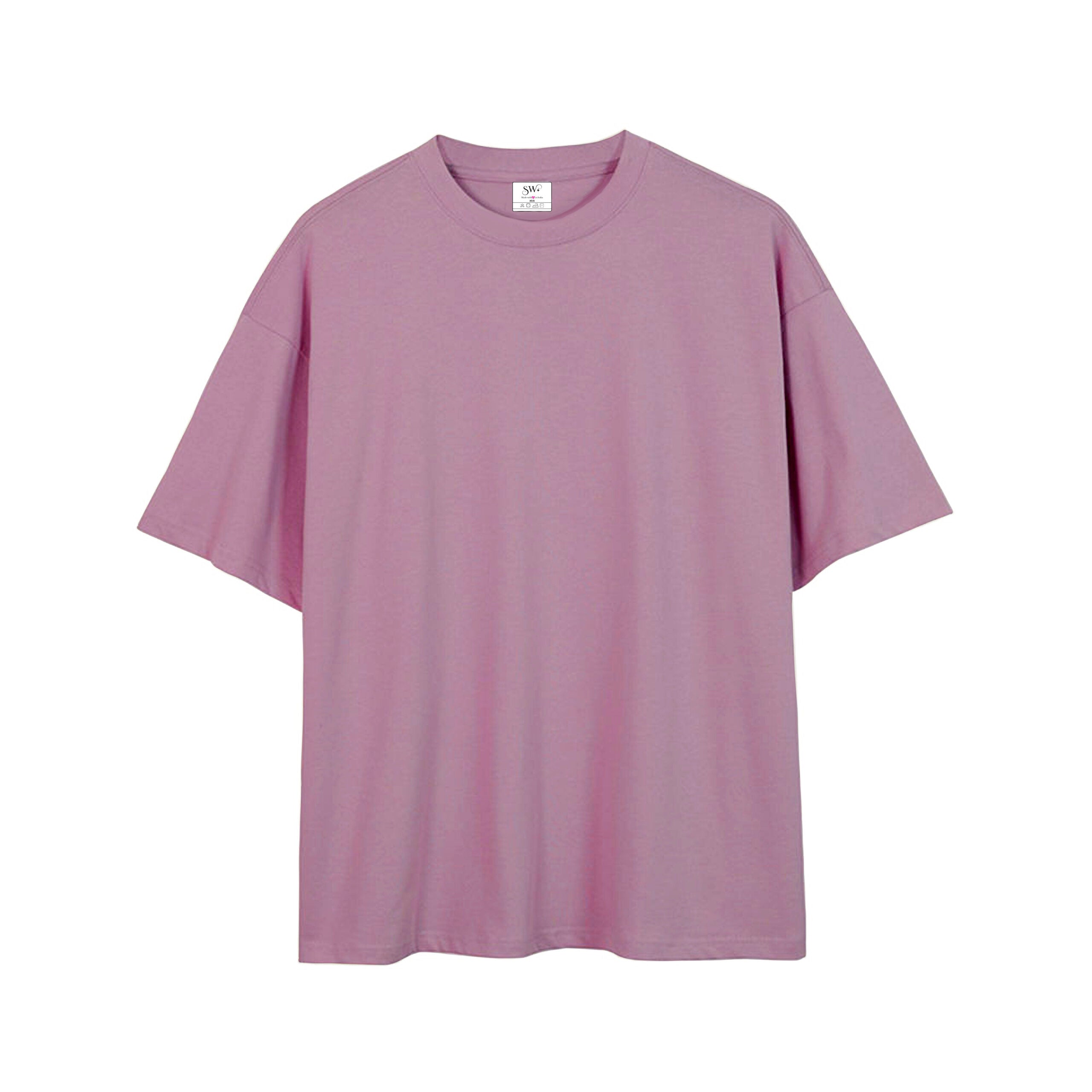 Mauve Oversized Drop Shoulder  T-shirt