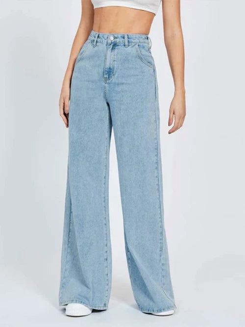 Light Blue Wide Leg Jeans