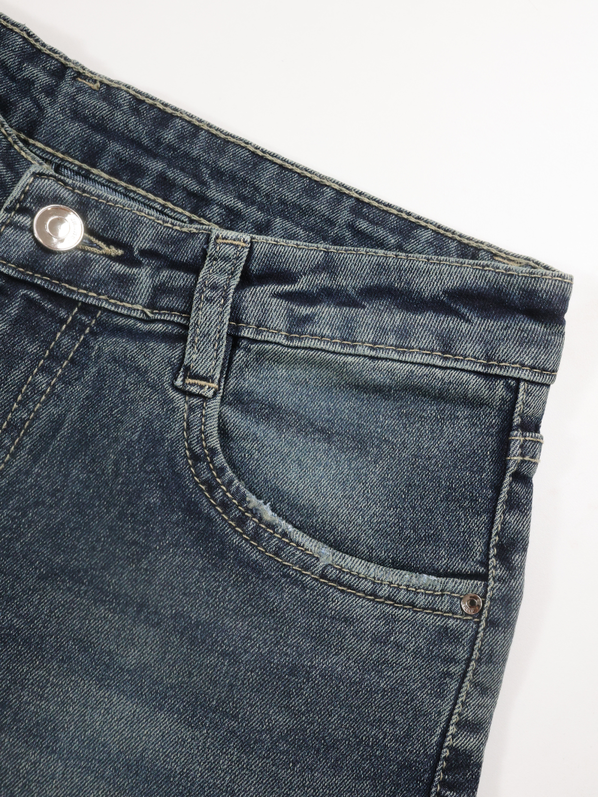 Twilight Green Tinted Y2K Bootcut Jeans
