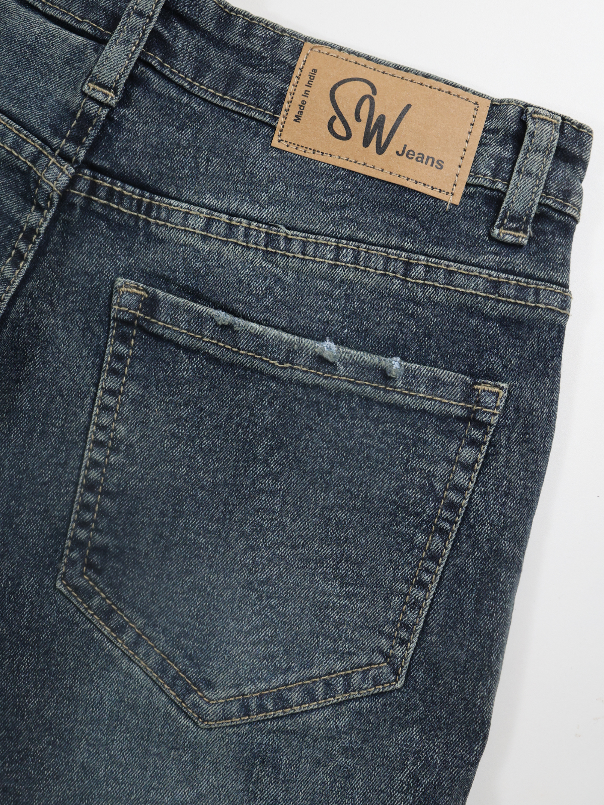 Twilight Green Tinted Y2K Bootcut Jeans