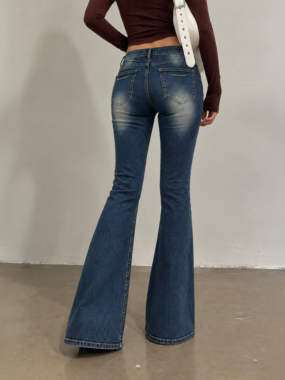Infinity Blue Washed Bootcut Jeans