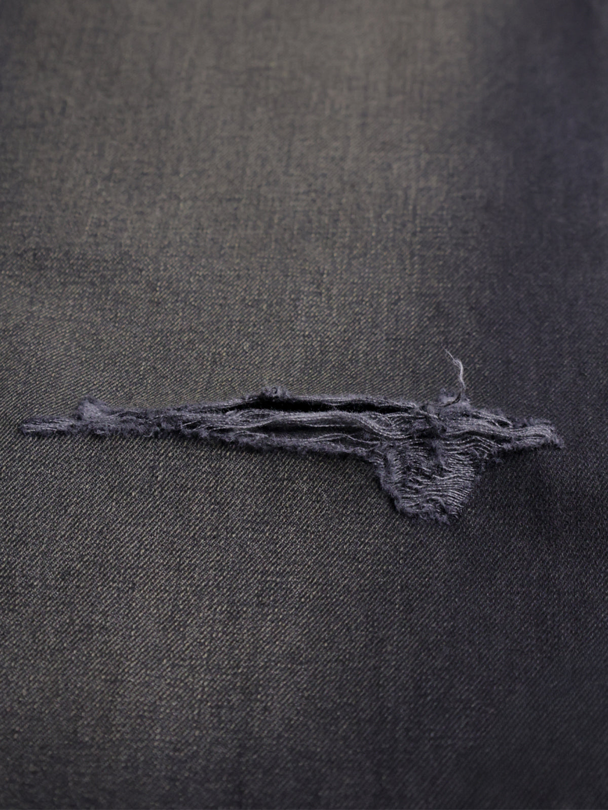 Rustic Black Tinted Ripped Wide Leg Jeans