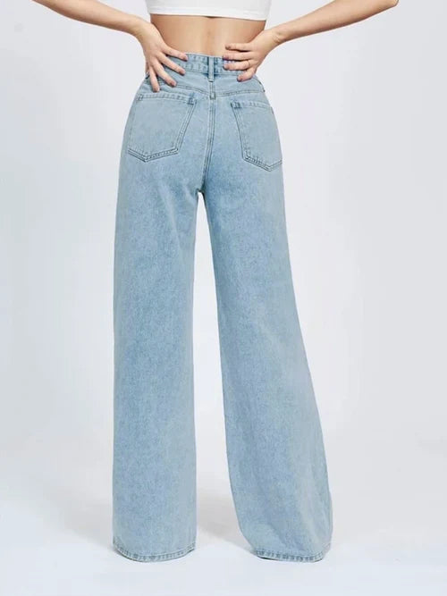 Light Blue Wide Leg Jeans
