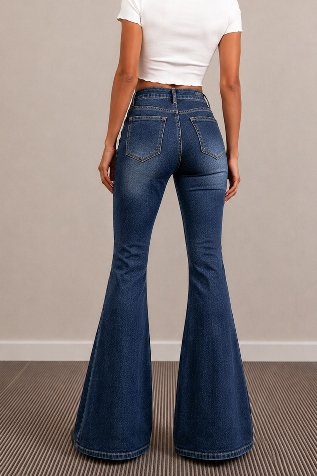 Berlin Blue Whisker Bootcut Jeans