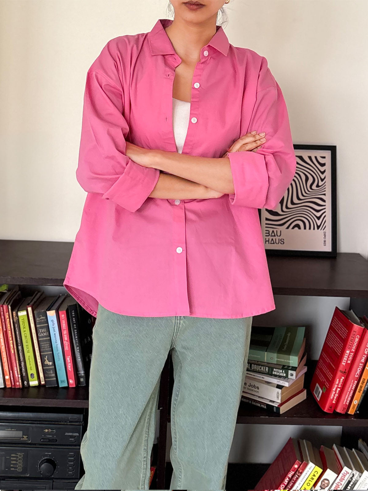 Cotton Candy Oversized Poplin Shirt