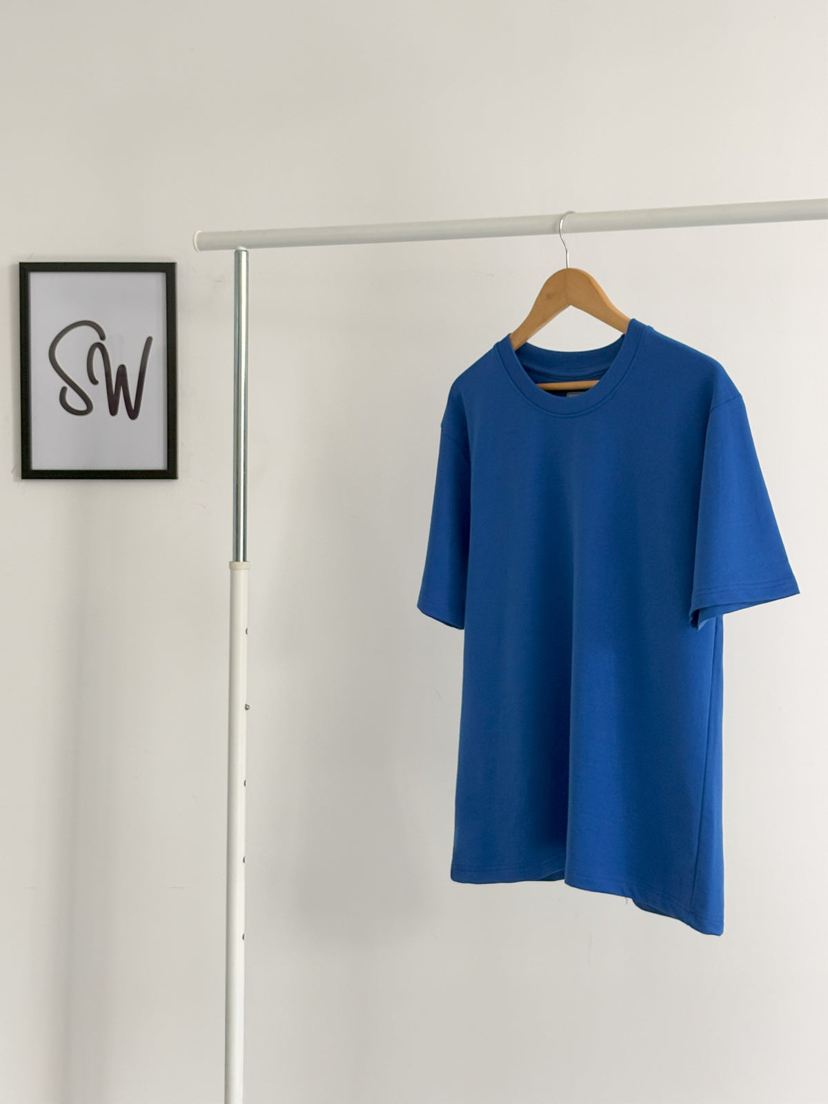 Indigo Blue Oversized Drop Shoulder T-shirt