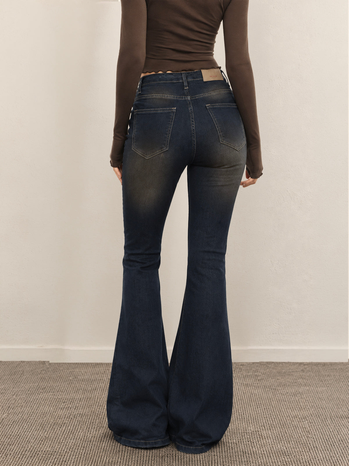 Evening Blue Tinted Bootcut Jeans