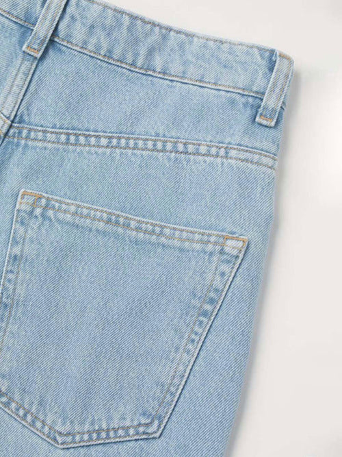 Light Blue Wide Leg Jeans