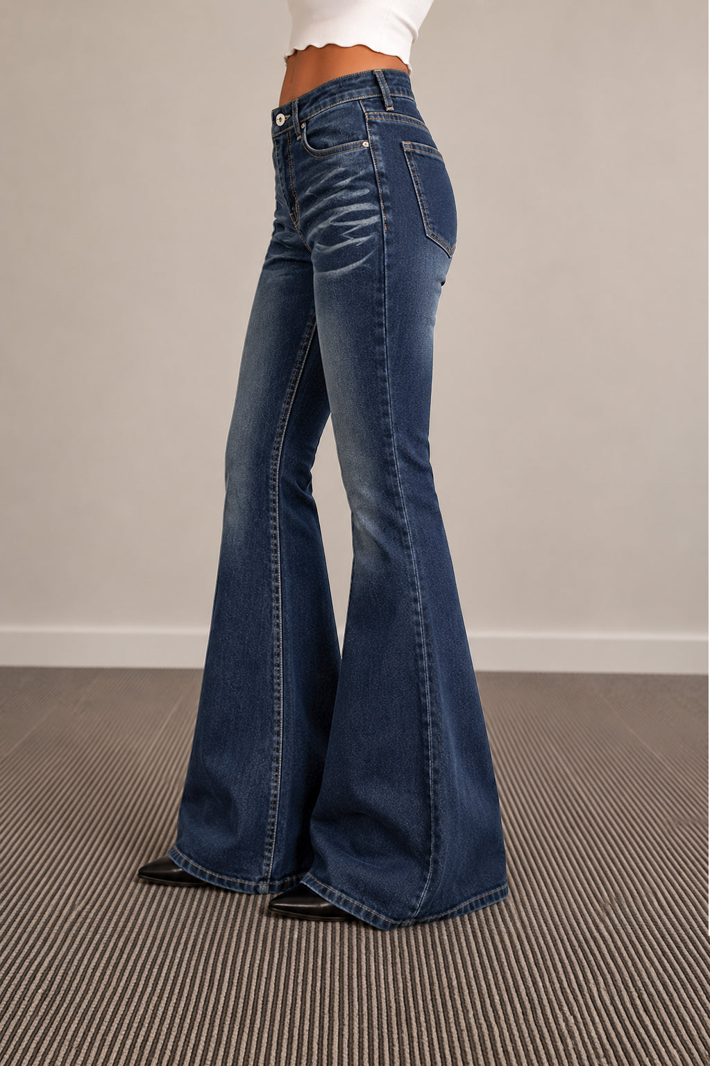Berlin Blue Whisker Bootcut Jeans