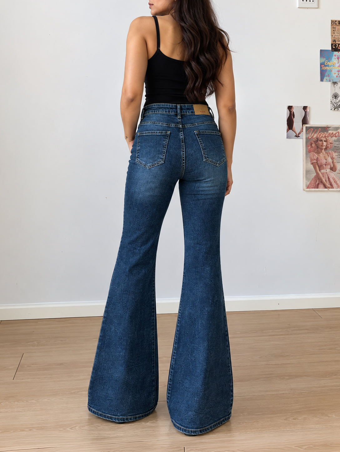 Nordic Blue Whisker Bootcut Jeans