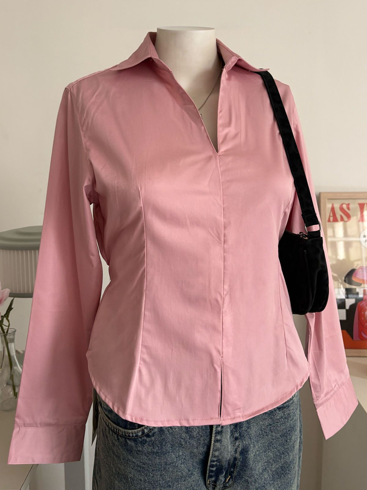 Cotton Candy Corset Fitted Shirt