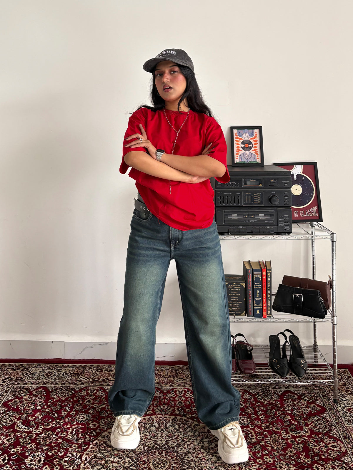 Vintage Green Tinted Straight Leg Jeans