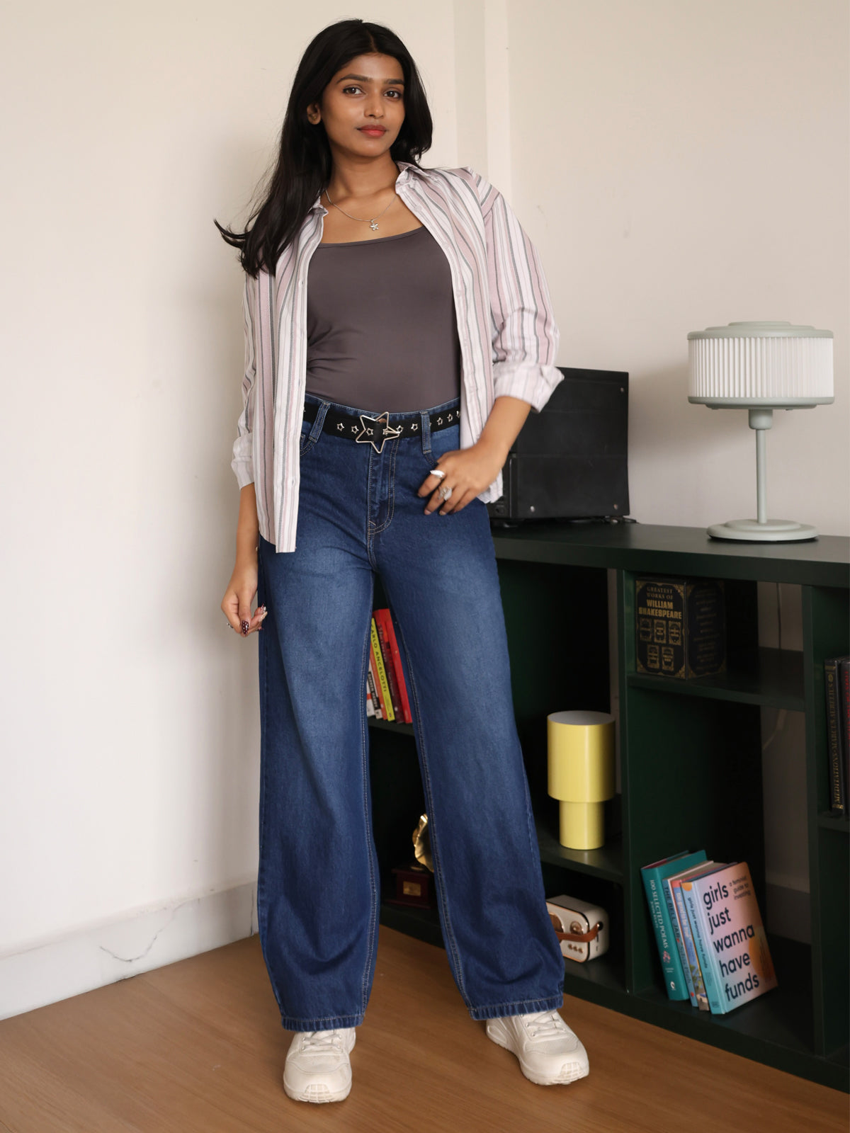 Mystic Navy Washed Straight Leg Jeans