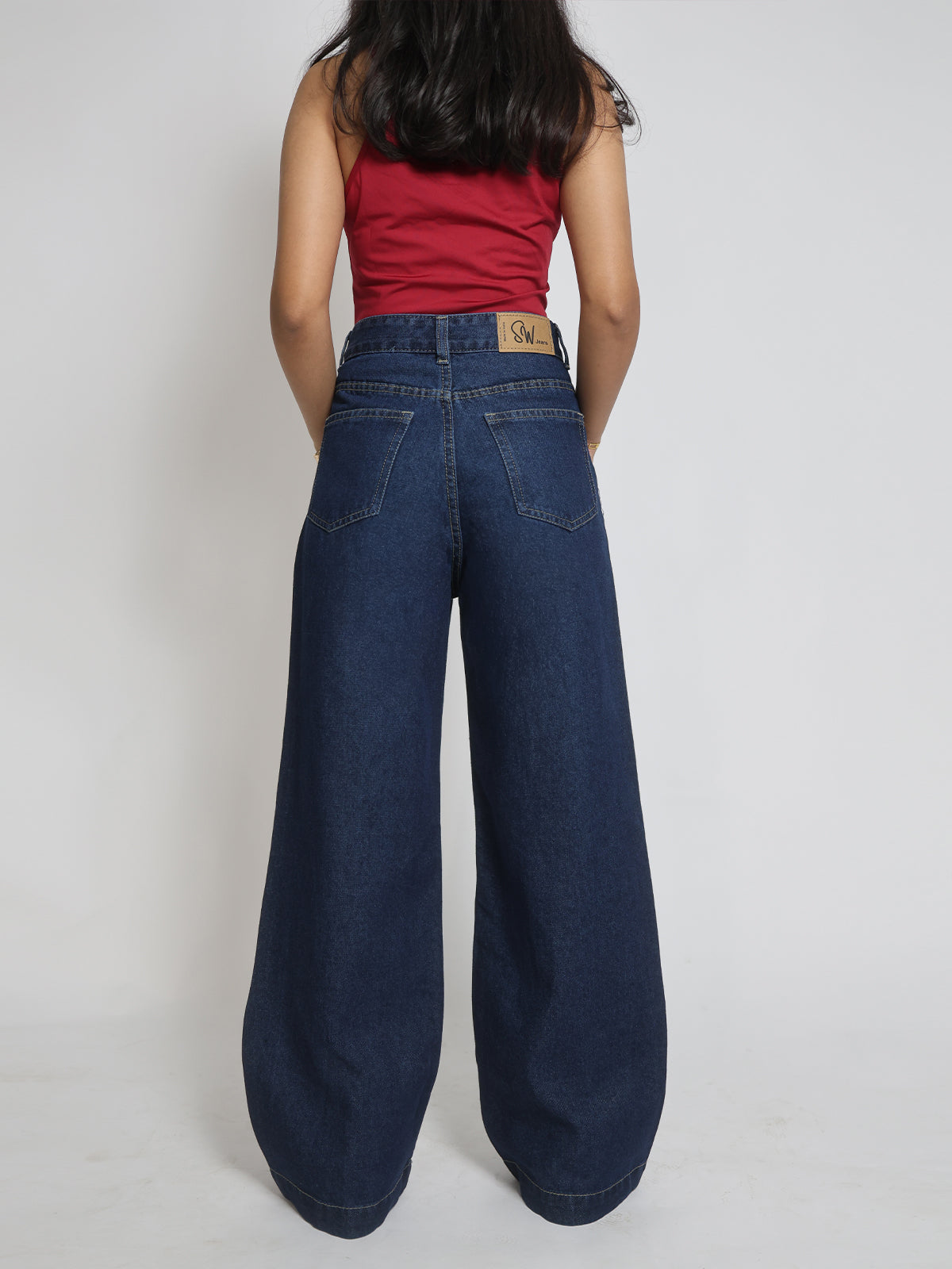 Mystique Blue Wide Leg Jeans