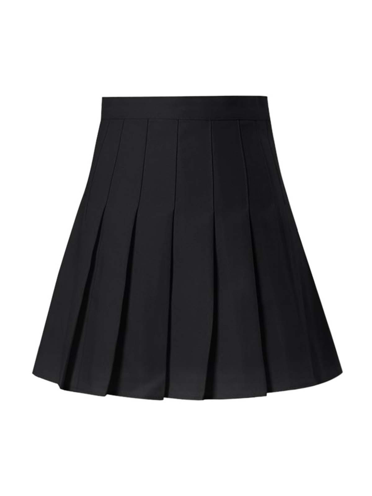 Y2k Black Pleated Tennis Skirt