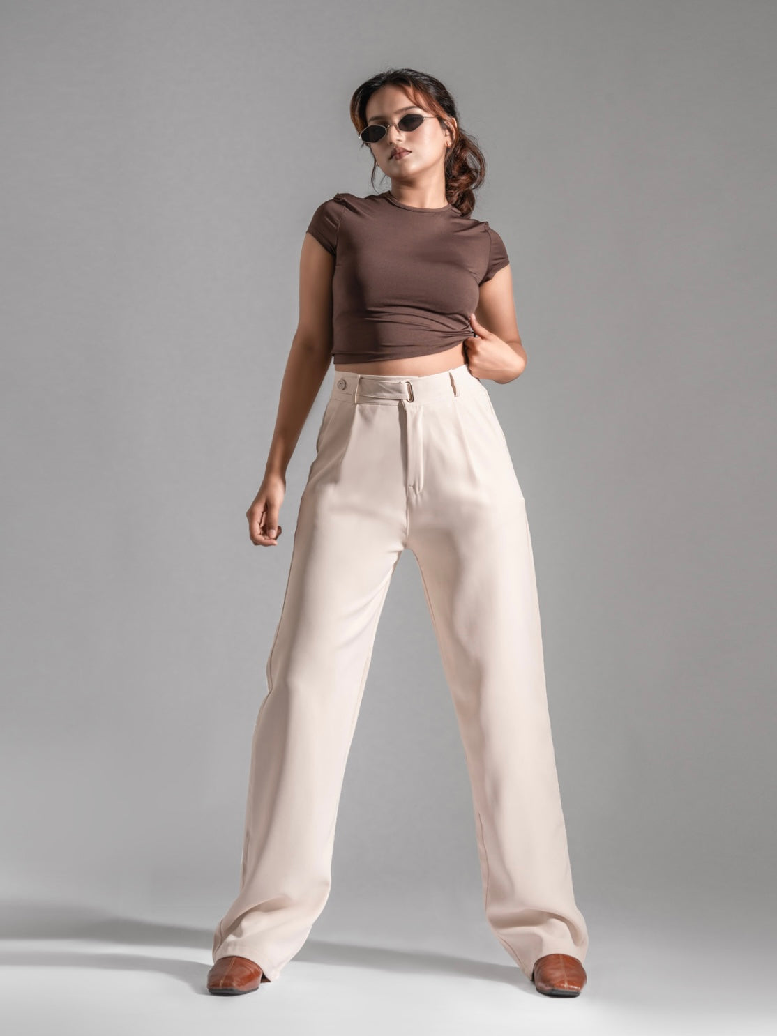 Luxe Beige Scarlett Korean Pants