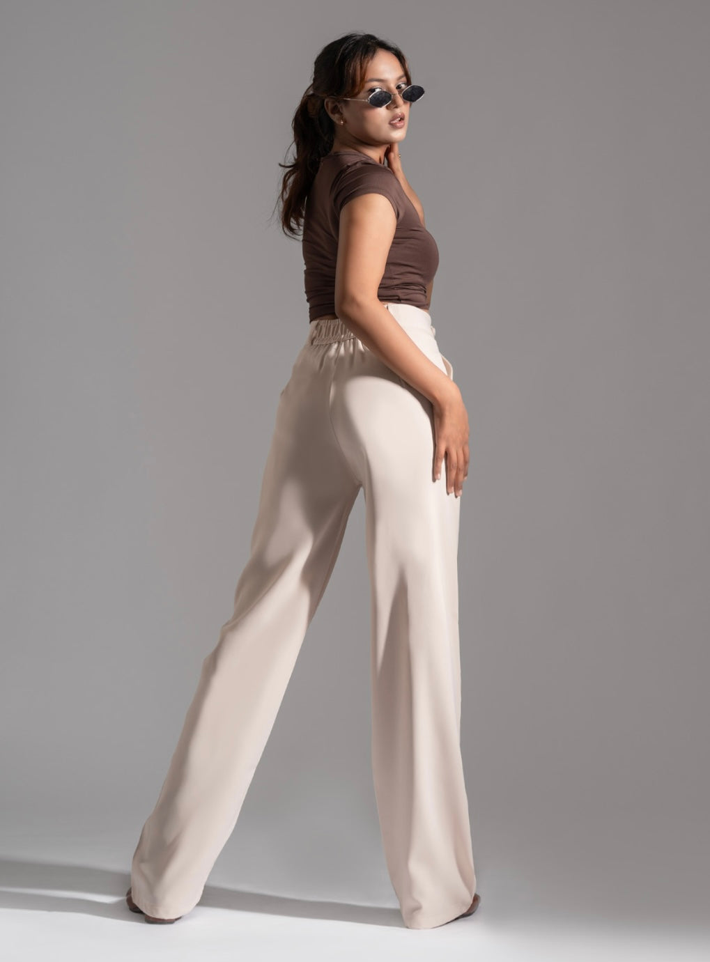 Luxe Beige Scarlett Korean Pants