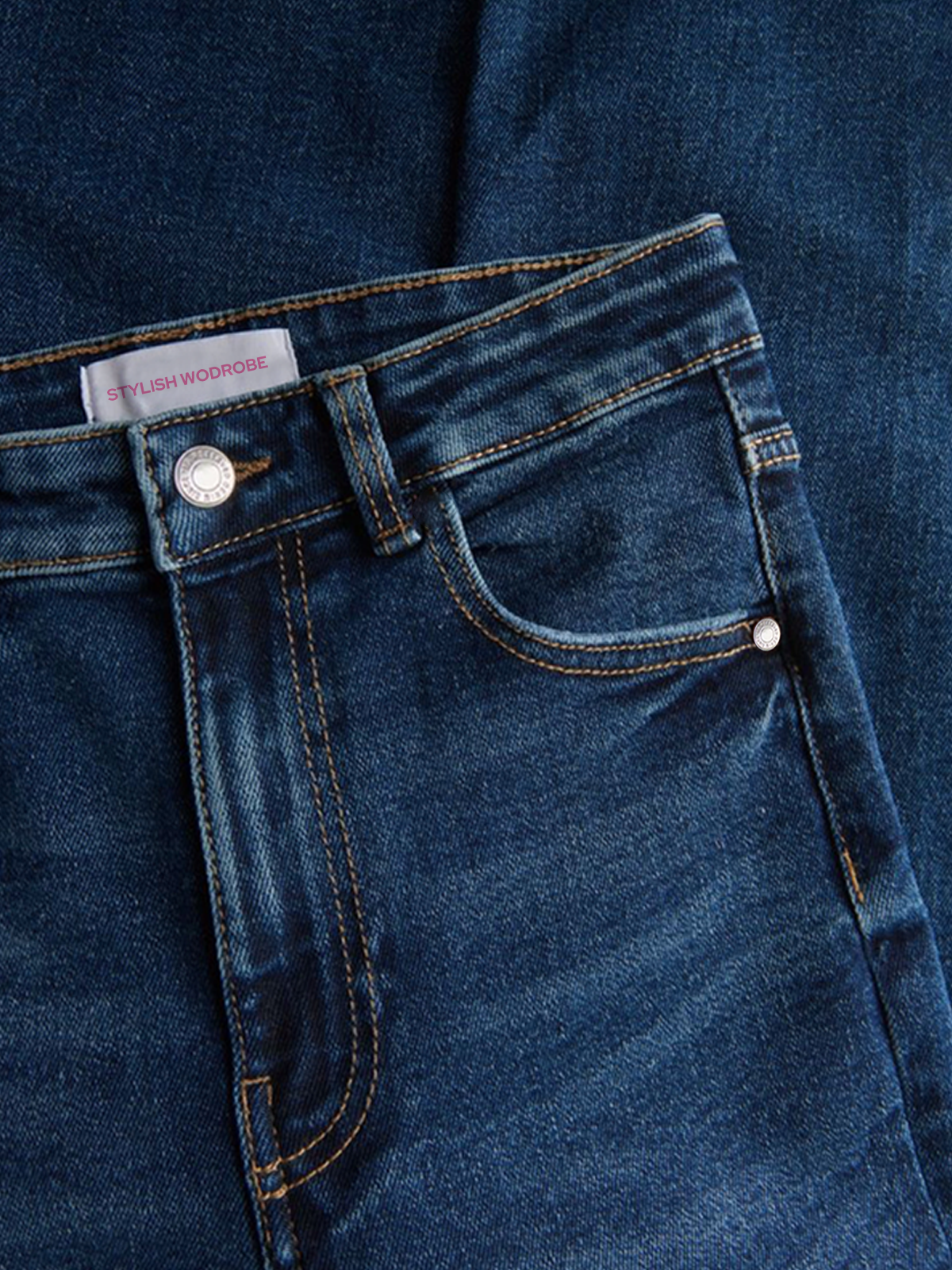 Premium Midnight Blue Whisker  Bootcut Jeans