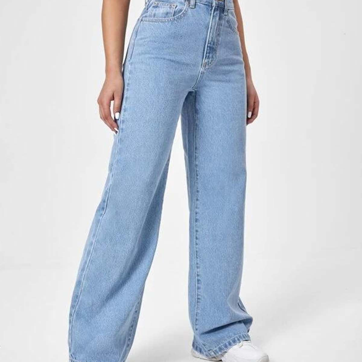 Ice Blue Straight Fit Jeans