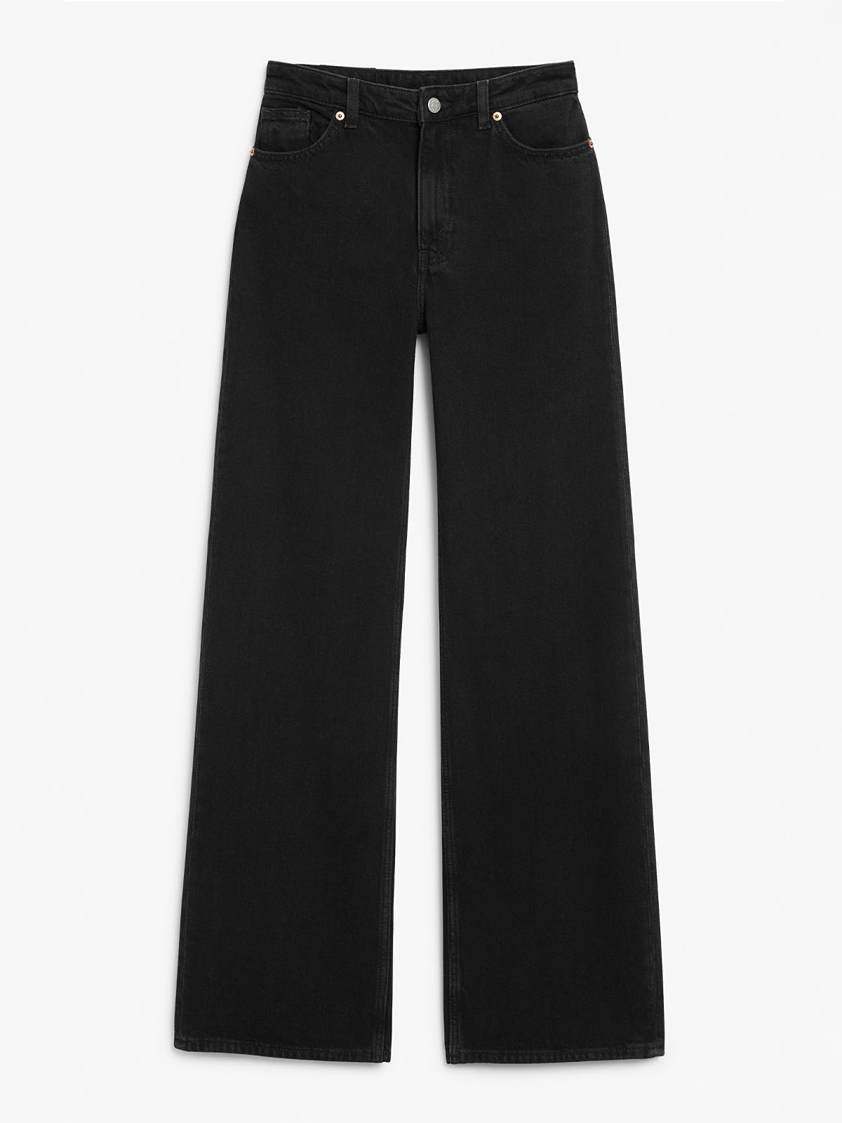 Black High Waist Wide Leg Jeans