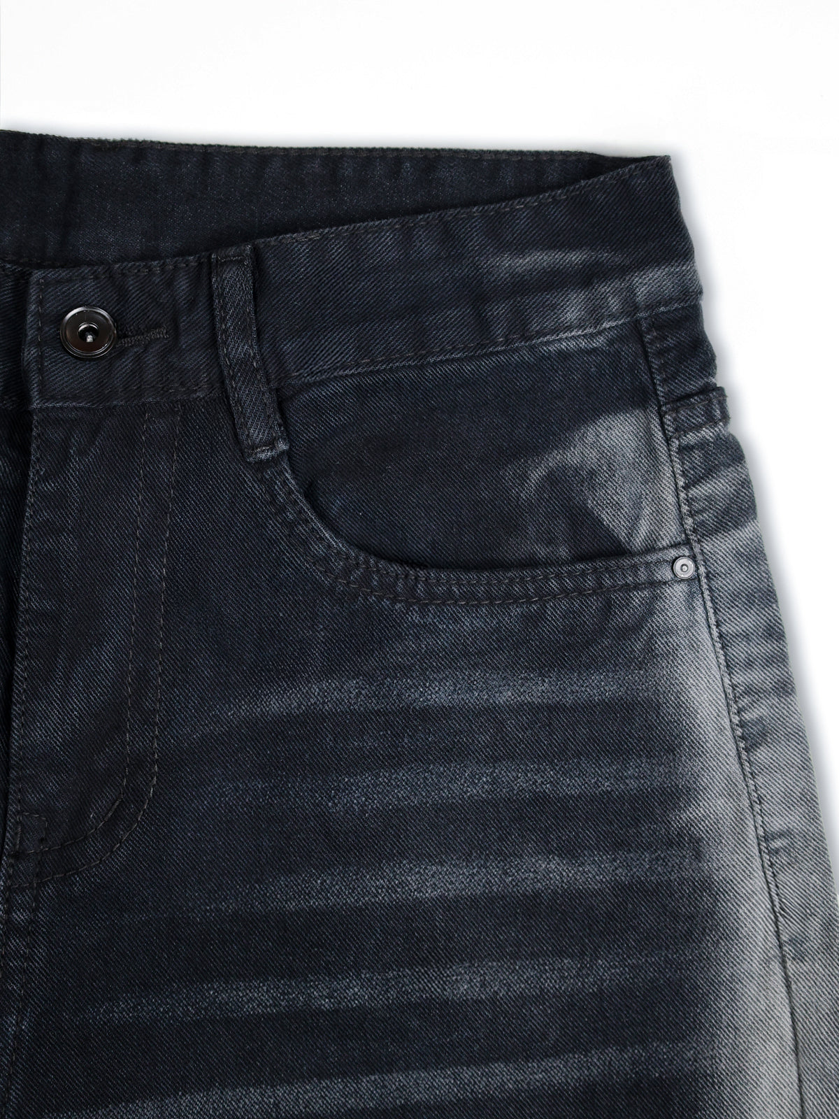 Dawn Black Ombre Washed Wide Leg Jeans